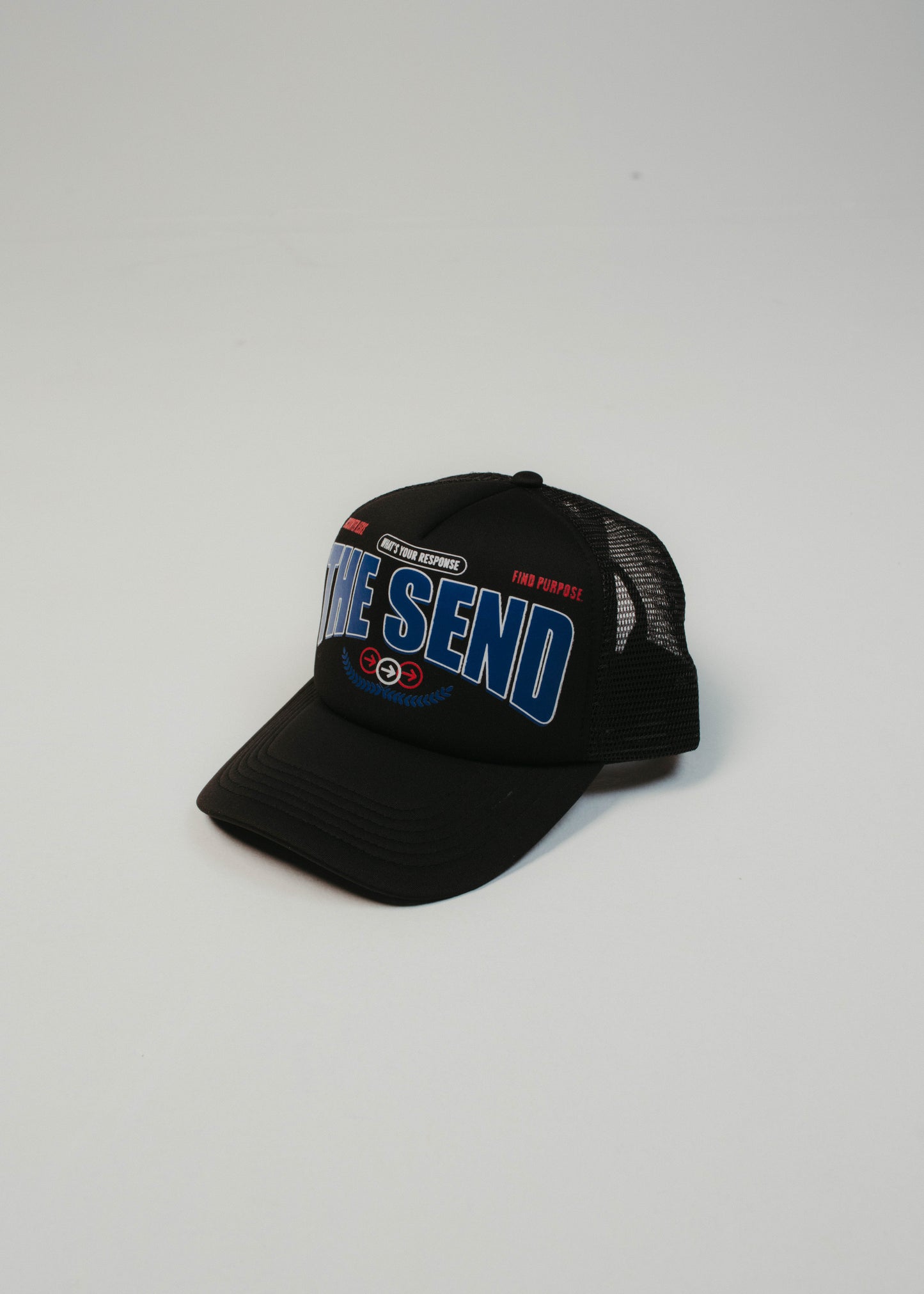 The Send Black Trucker Hat