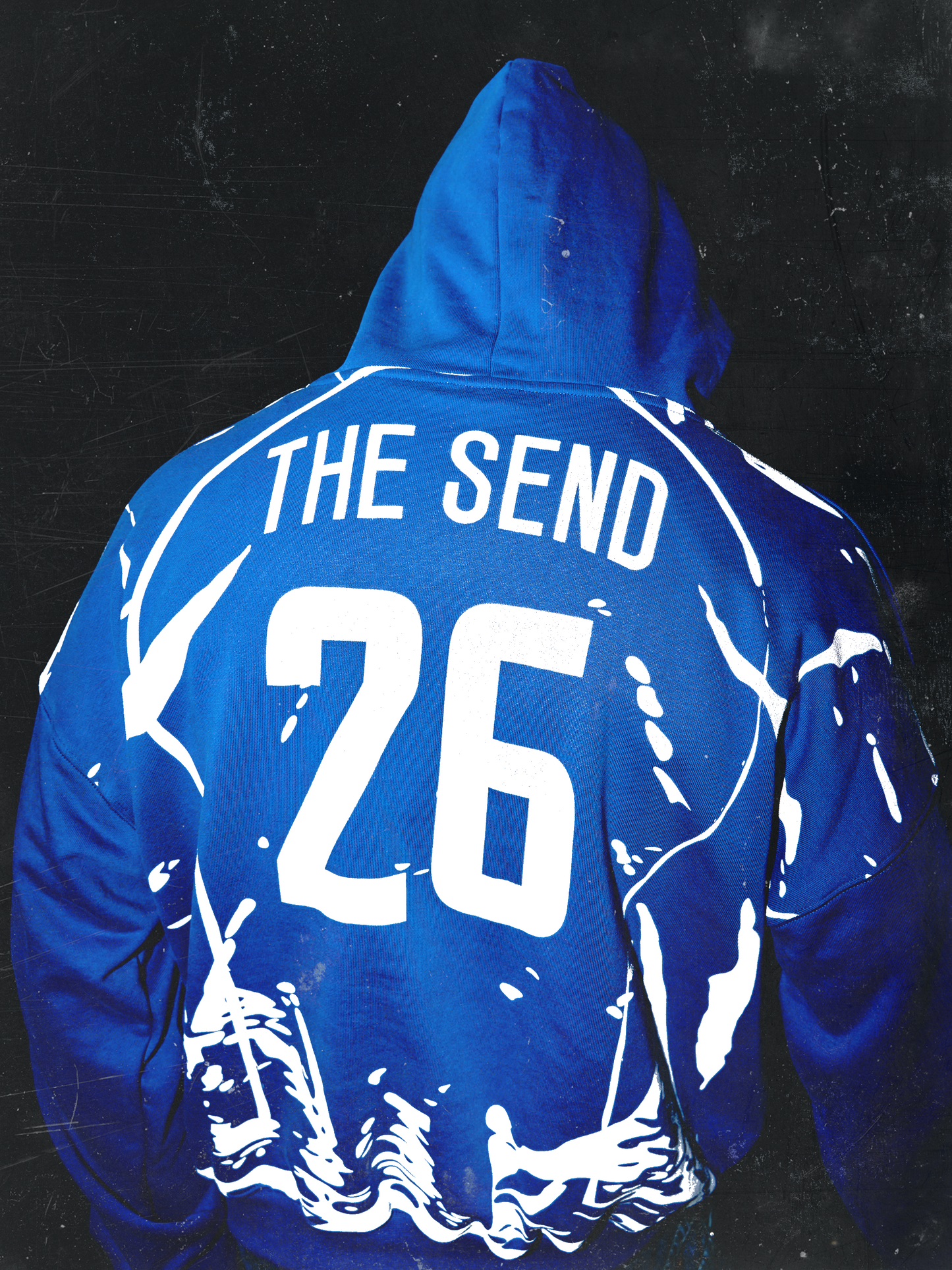 The Send Jersey Hoodie Blue