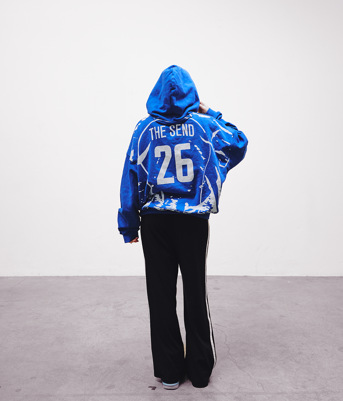 The Send Jersey Hoodie Blue